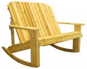 Click to enlarge image  - Adirondack Loveseat Rocker $379 - Designed for love birds with room for two to curl up in!