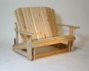 Click to enlarge image  - Adirondack Loveseat Glider $429 - Designed for love birds with room for two to curl up in!